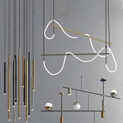 现代吊灯3D模型下载